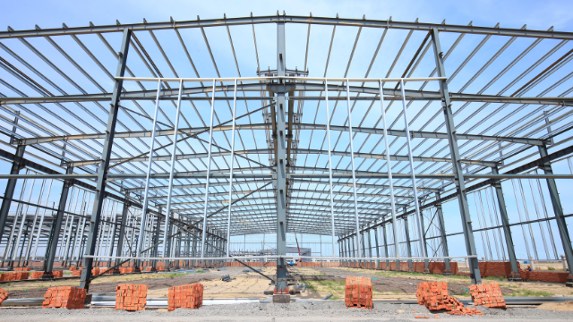 Industrial steel fabrication hub built by FrankMus Construction in Zimbabwe